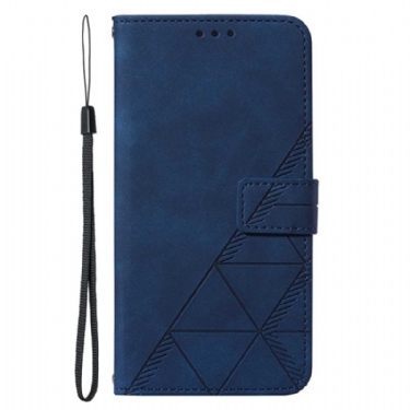 Flip Cover Samsung Galaxy A13 Mønster Med Rem