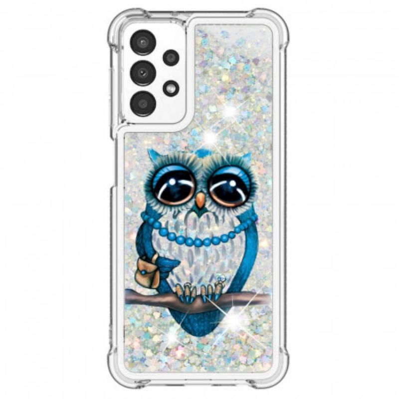 Mobilcover Samsung Galaxy A13 Miss Owl Pailletter