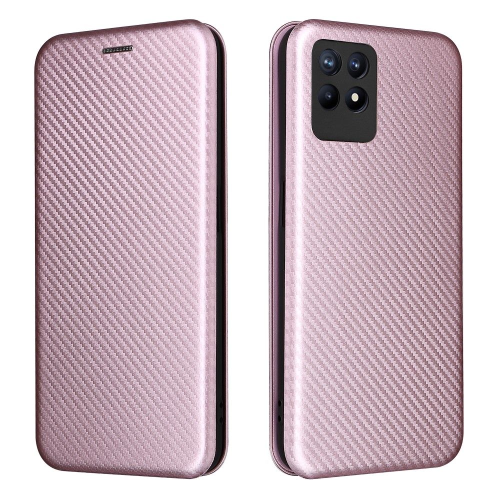 Flip Cover Realme 8i Carbon Fiber Læder