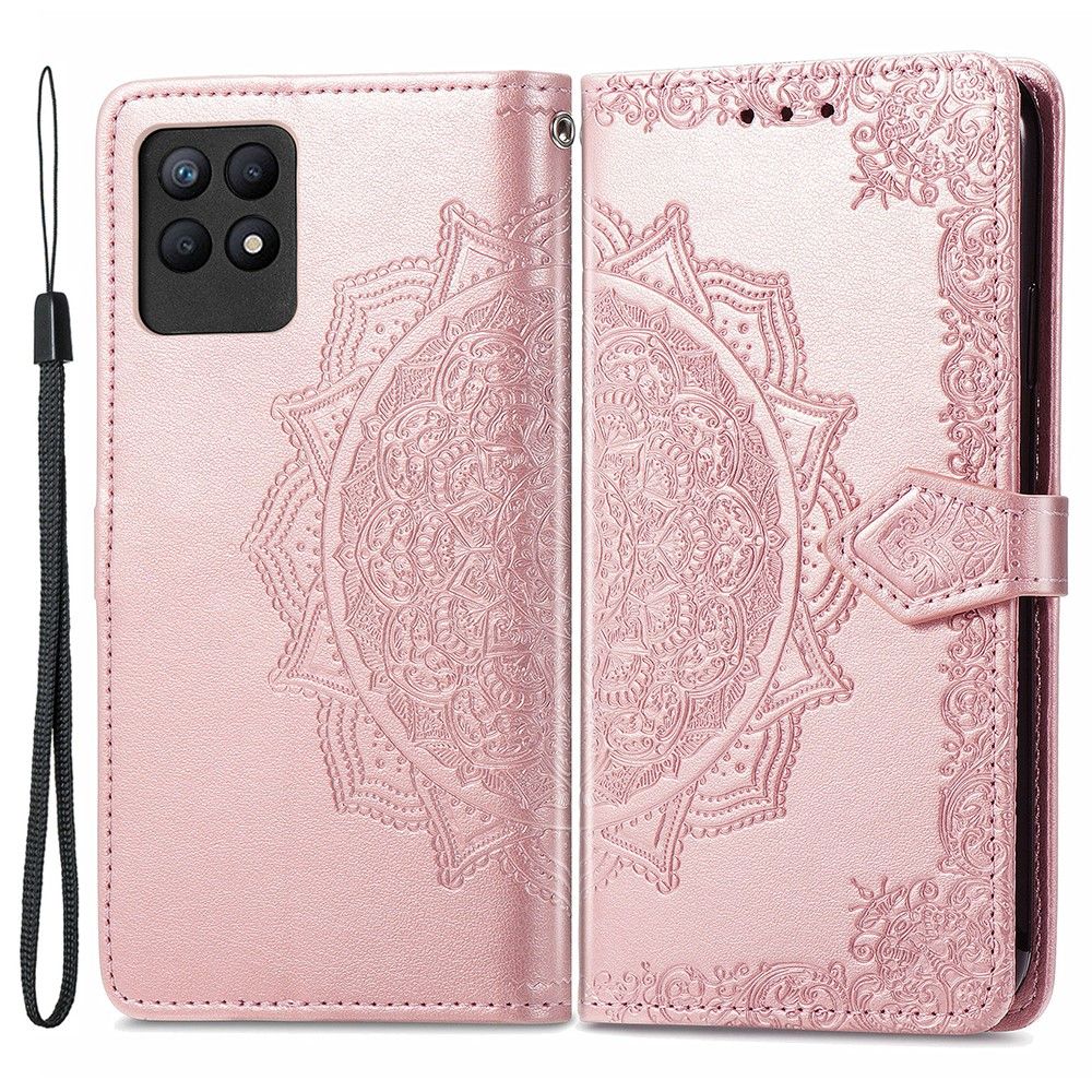 Flip Cover Realme 8i Mandala Relief I Kunstlæder