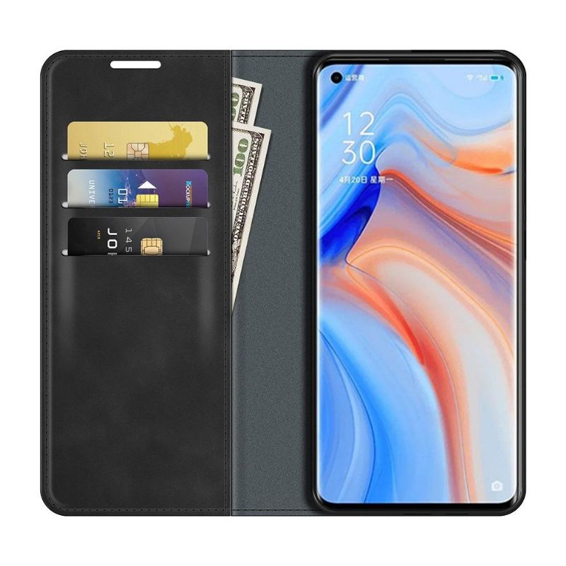 Case Oppo Find X3 Neo Funktionsstativ I Kunstlæder