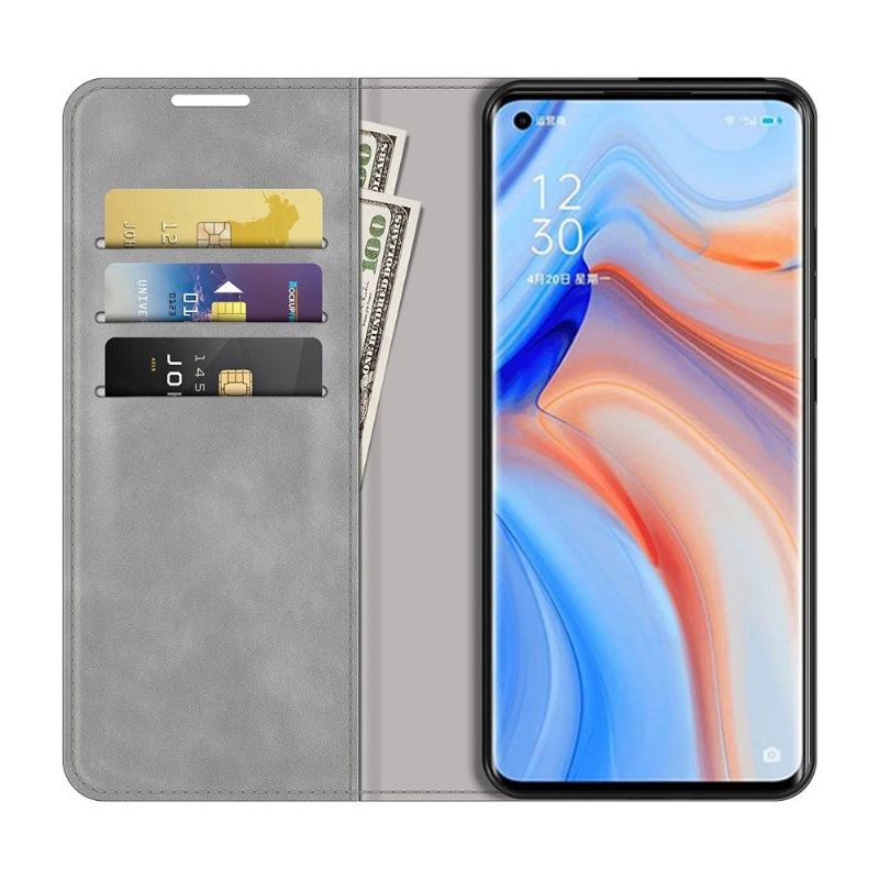 Case Oppo Find X3 Neo Funktionsstativ I Kunstlæder