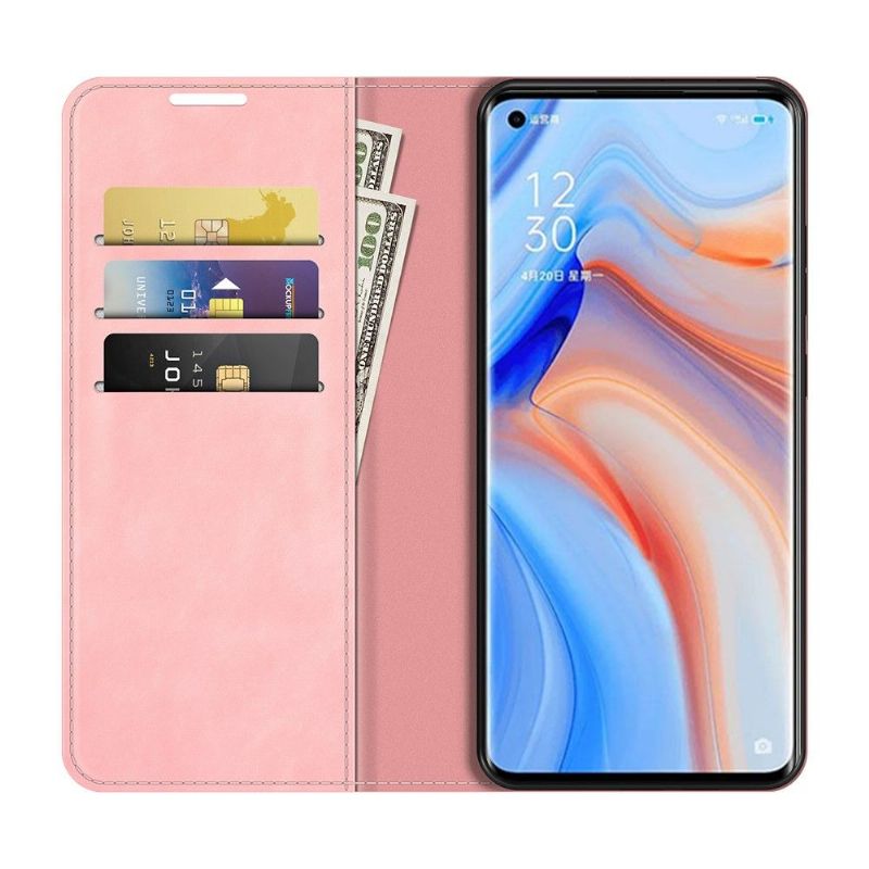 Case Oppo Find X3 Neo Funktionsstativ I Kunstlæder