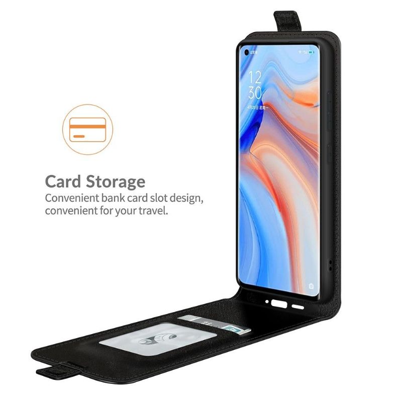 Flip Cover Oppo Find X3 Neo Læder Cover Lodret Kunstlæder