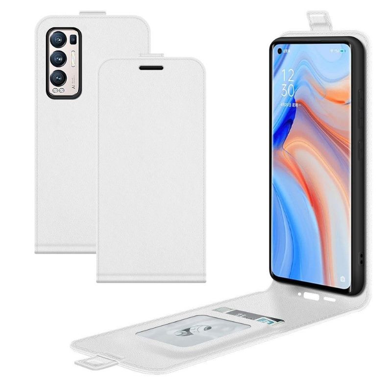 Flip Cover Oppo Find X3 Neo Læder Cover Lodret Kunstlæder