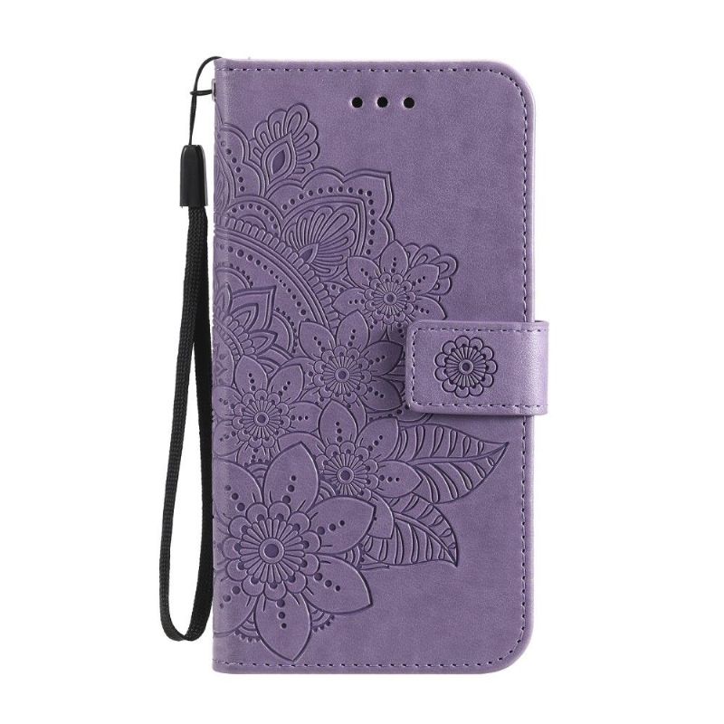 Læder Cover Oppo Find X3 Neo Original Blomsterkortholder