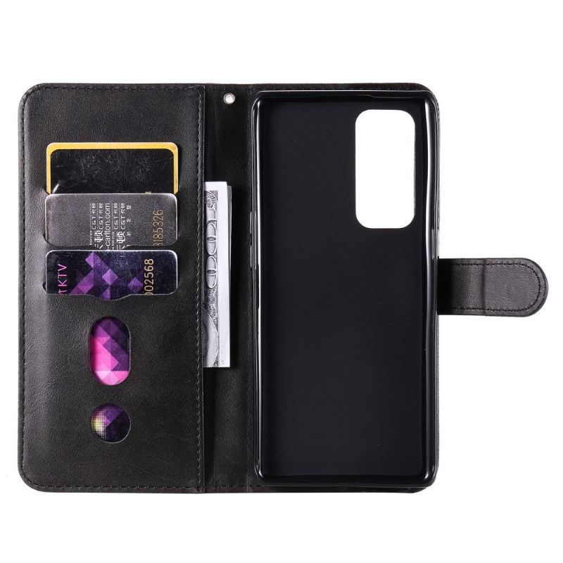 Læder Cover Oppo Find X3 Neo Original Punge Elena Tegnebog