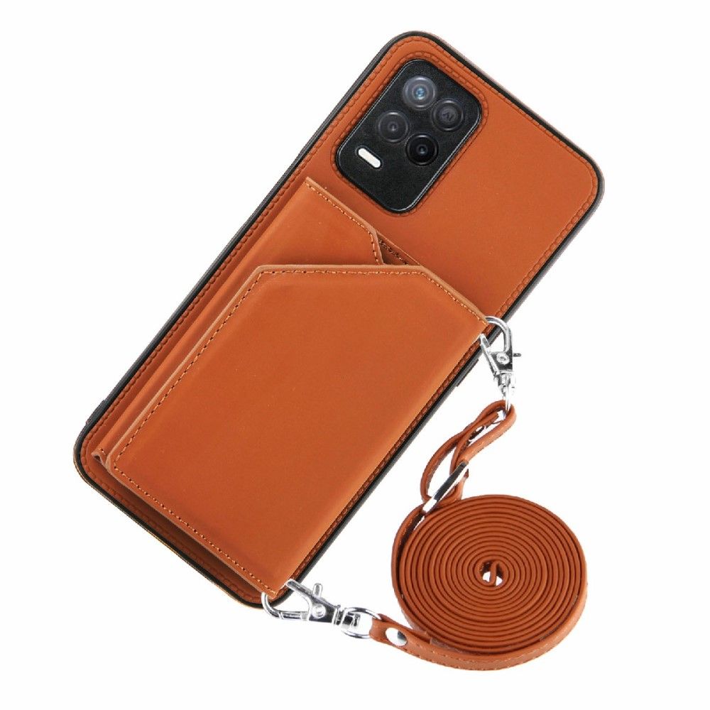 Cover Realme 8 5G Aude Multi-compartment Lanyard