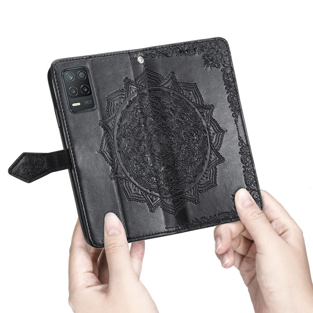 Flip Cover Realme 8 5G Mandala Relief I Kunstlæder