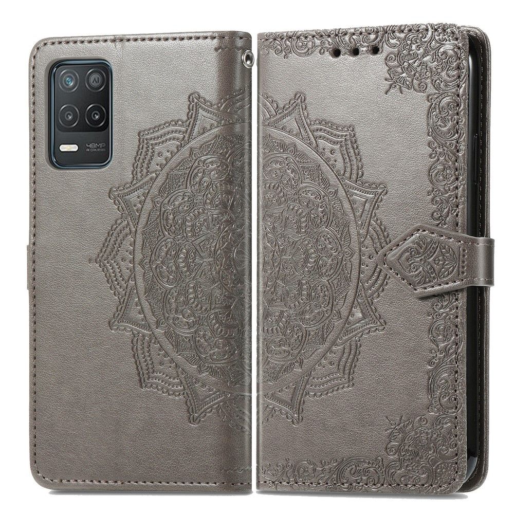 Flip Cover Realme 8 5G Mandala Relief I Kunstlæder