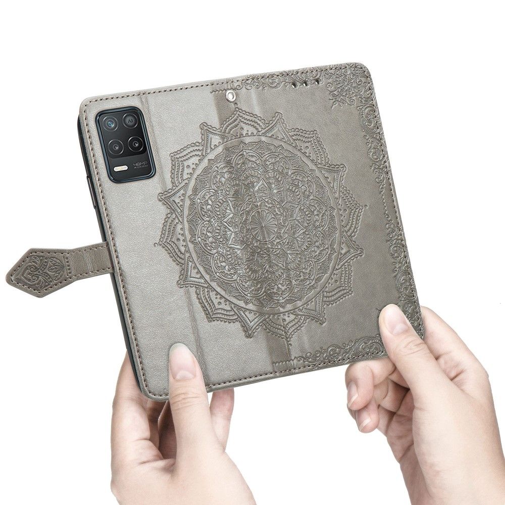 Flip Cover Realme 8 5G Mandala Relief I Kunstlæder