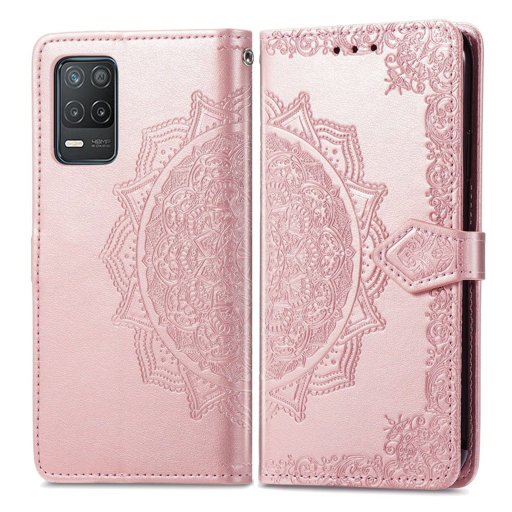 Flip Cover Realme 8 5G Mandala Relief I Kunstlæder