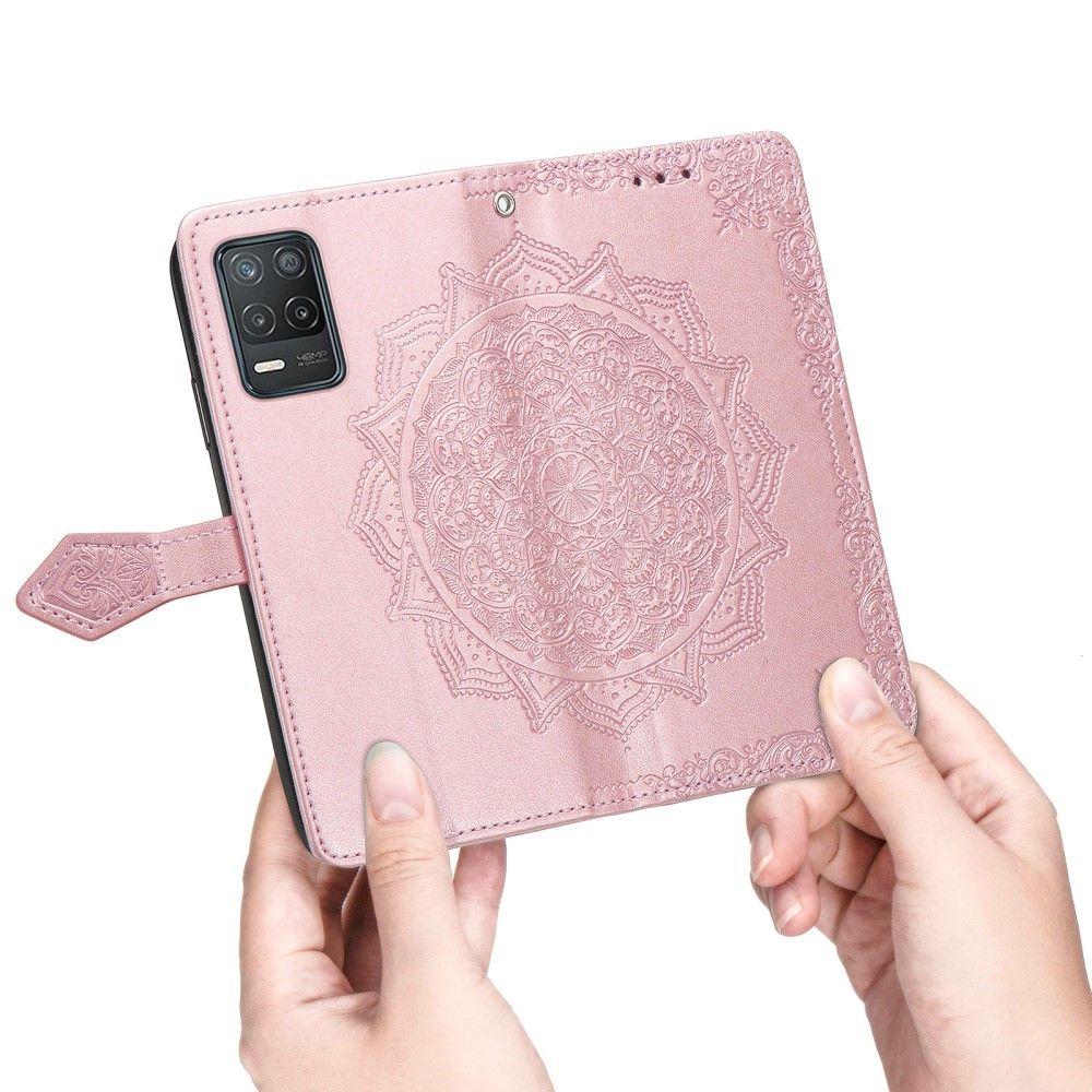 Flip Cover Realme 8 5G Mandala Relief I Kunstlæder