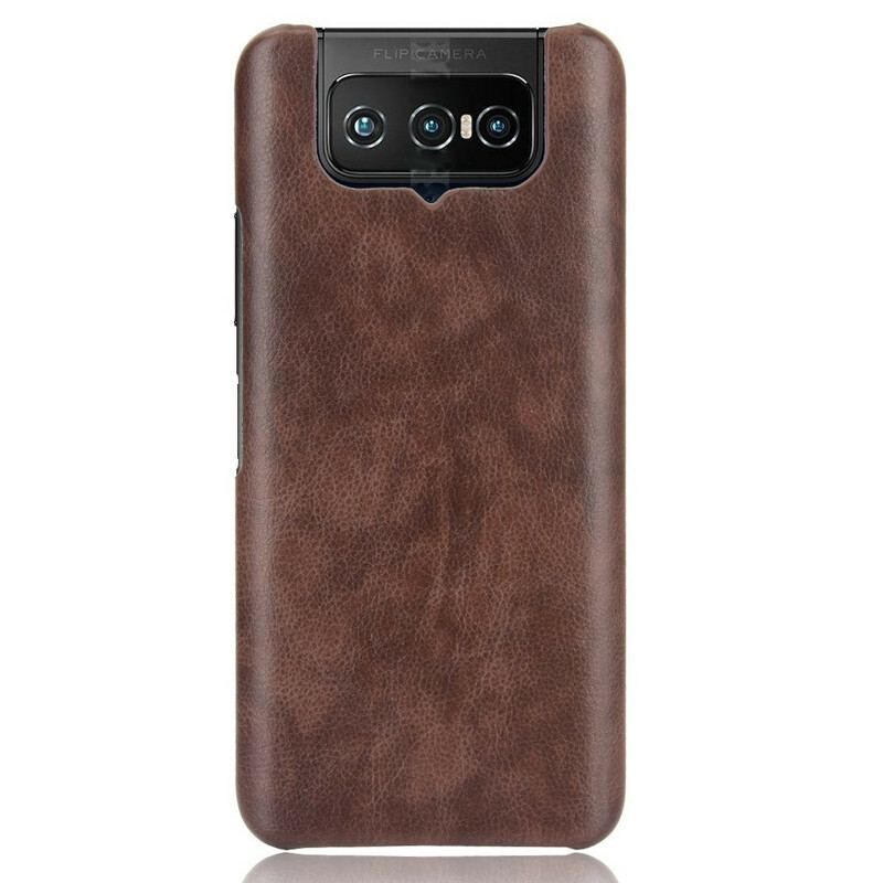 Cover Asus Zenfone 7 / 7 Pro Litchi Læder Effekt