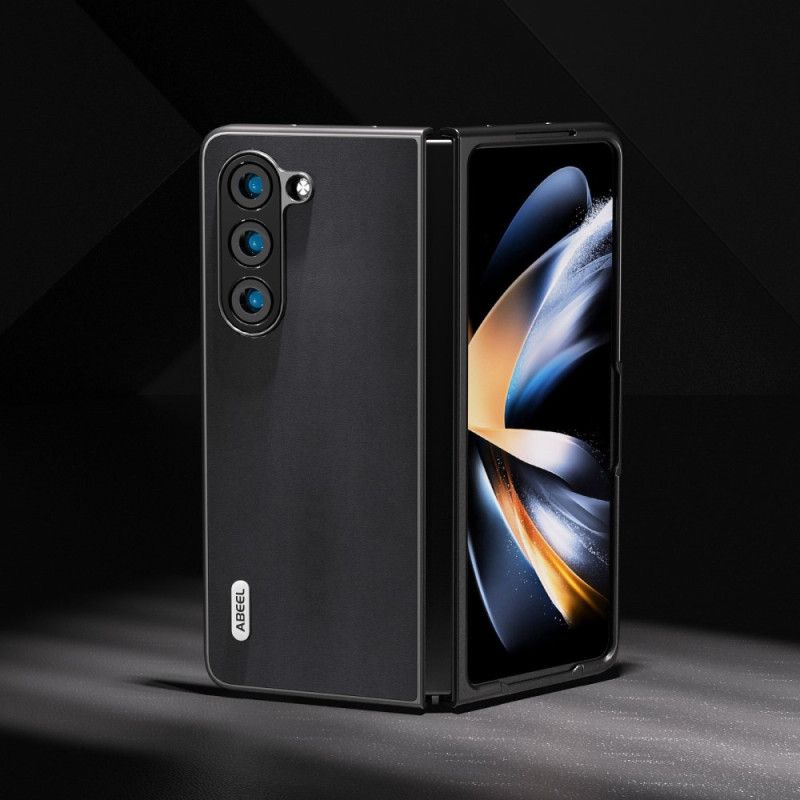 Cover Samsung Galaxy Z Fold 5 Ægte Abeel Læder