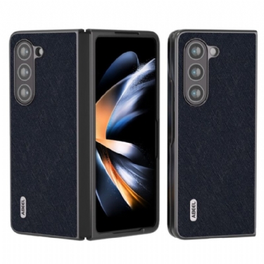 Cover Samsung Galaxy Z Fold 5 Ægte Abeel Vævet Læder