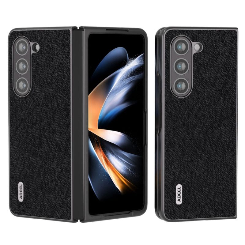 Cover Samsung Galaxy Z Fold 5 Ægte Abeel Vævet Læder