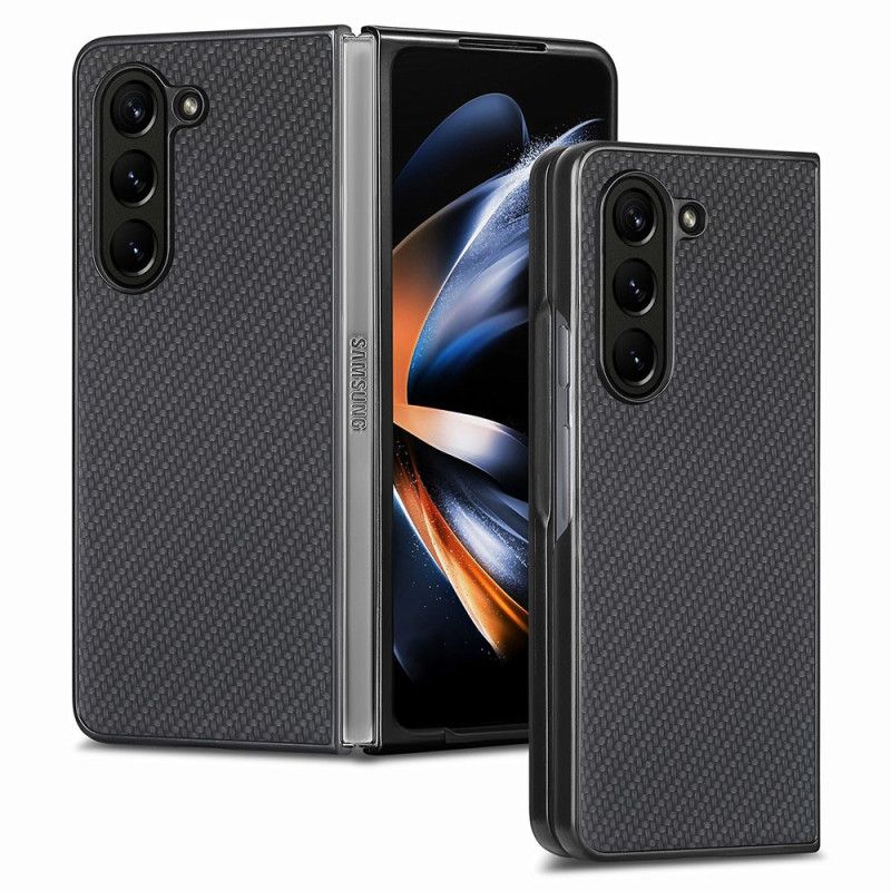 Cover Samsung Galaxy Z Fold 5 Klassisk Kulfiber