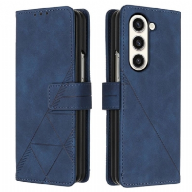 Flip Cover Samsung Galaxy Z Fold 5 Trekantmønster