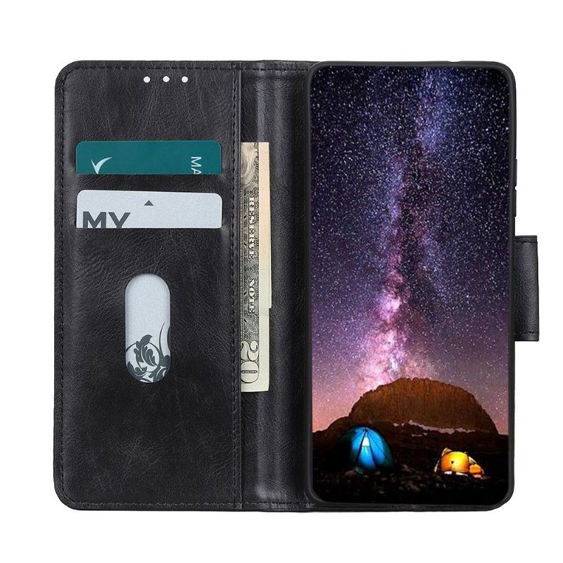 Etui Xiaomi Redmi Note 8 2021 Hemming Flip Cover Foliostativ I Imiteret Læder