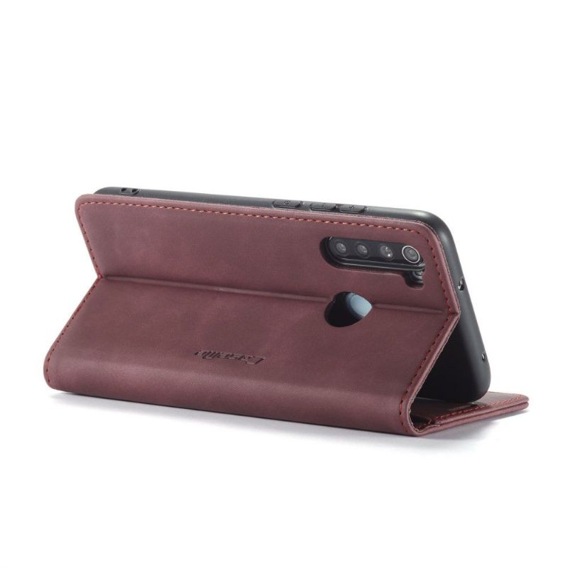 Flip Cover Xiaomi Redmi Note 8 2021 Hemming Retro Imiteret Læder Golias