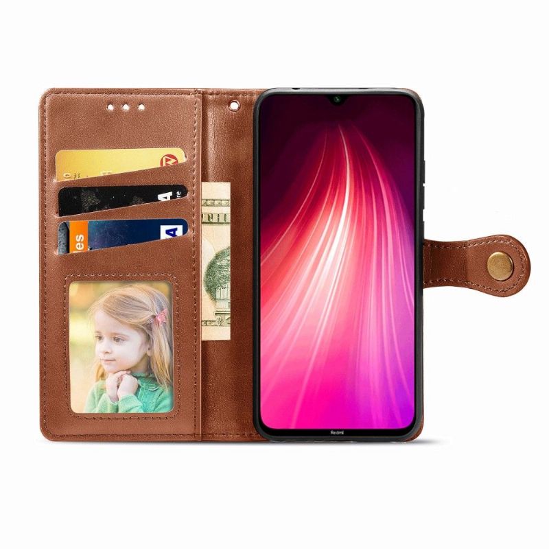 Flip Cover Xiaomi Redmi Note 8 2021 Indila Imiteret Læder Kortholder