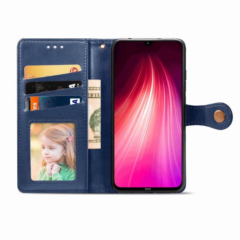 Flip Cover Xiaomi Redmi Note 8 2021 Indila Imiteret Læder Kortholder
