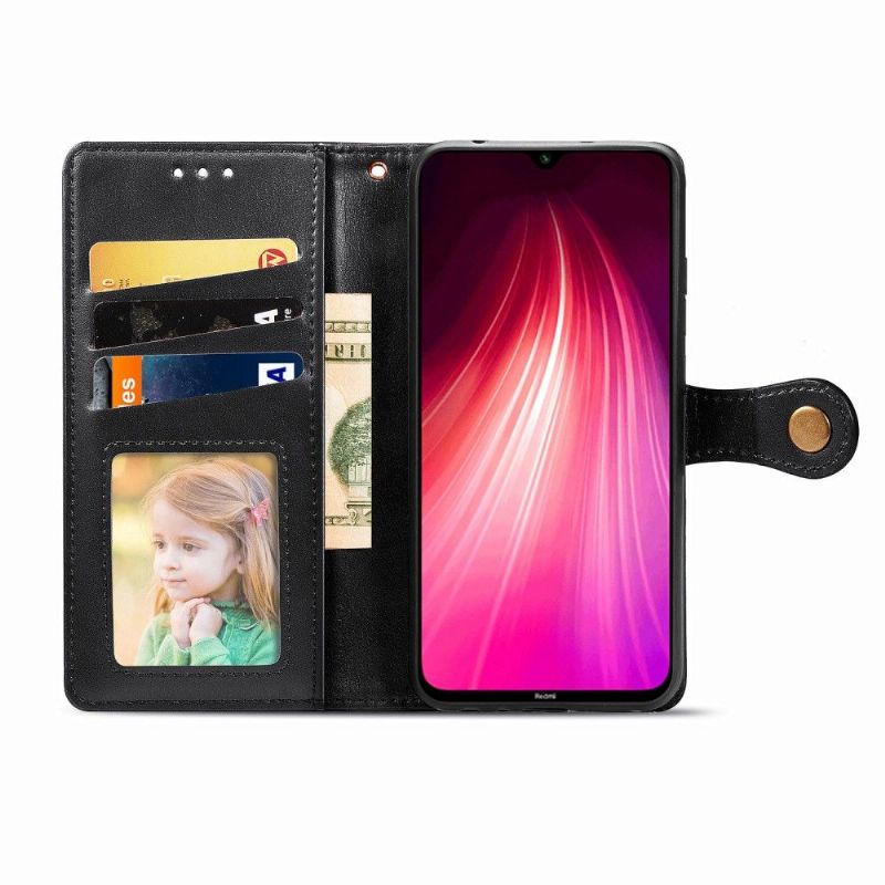 Flip Cover Xiaomi Redmi Note 8 2021 Indila Imiteret Læder Kortholder