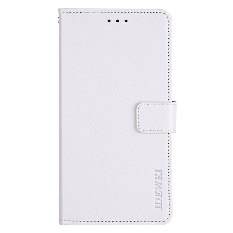 Flip Cover Xiaomi Redmi Note 8 2021 Læder Cover Idewei Folio Lædereffekt