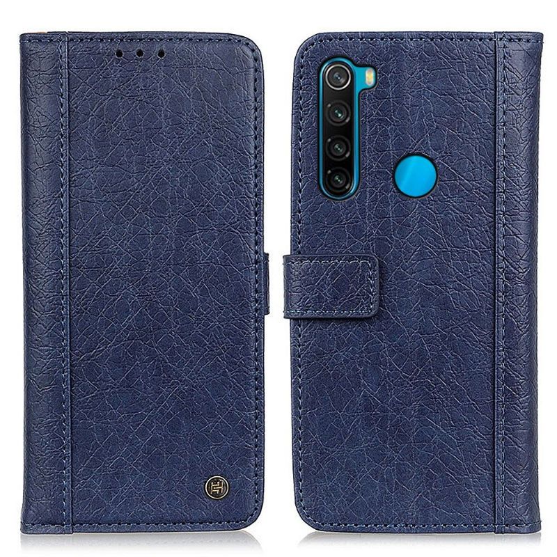 Flip Cover Xiaomi Redmi Note 8 2021 Rhino Imiteret Læder