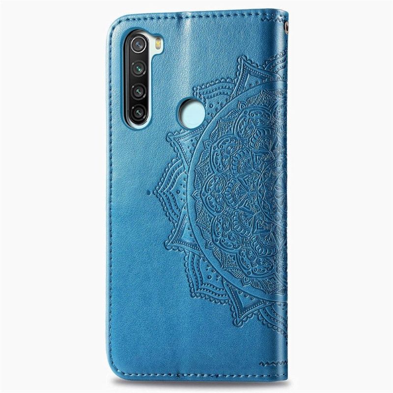 Læder Cover Xiaomi Redmi Note 8 2021 Mandala Relief I Kunstlæder