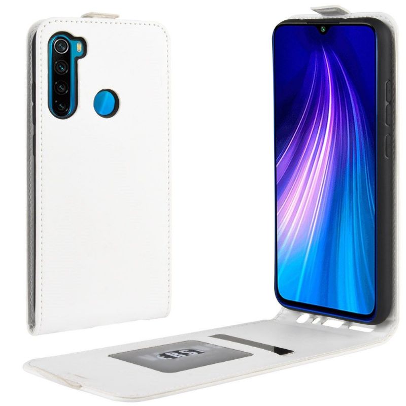 Læder Cover Xiaomi Redmi Note 8 2021 Original Flip Cover Lodret Imiteret Læder