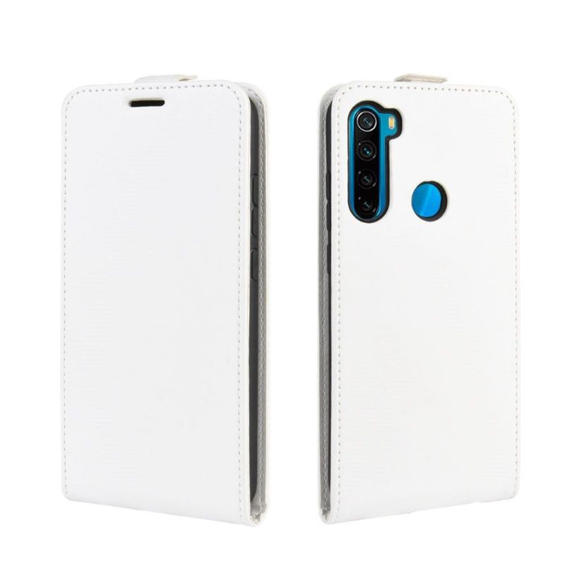 Læder Cover Xiaomi Redmi Note 8 2021 Original Flip Cover Lodret Imiteret Læder