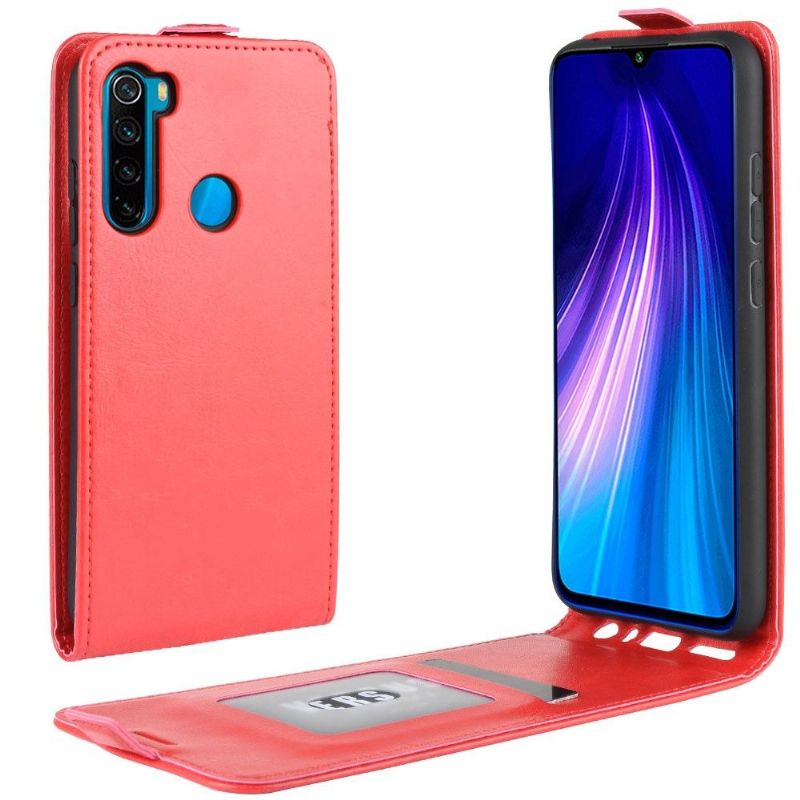 Læder Cover Xiaomi Redmi Note 8 2021 Original Flip Cover Lodret Imiteret Læder