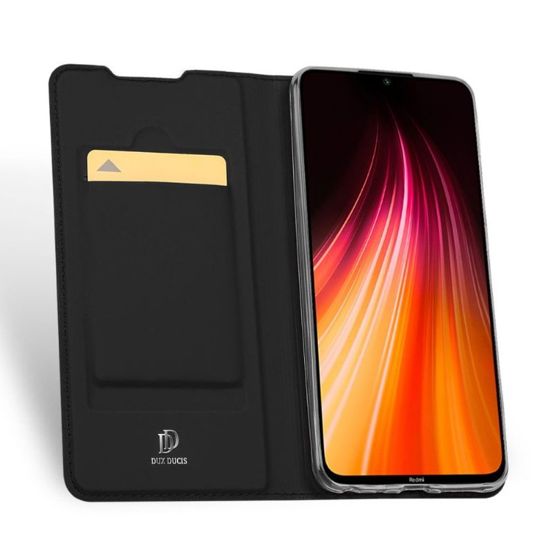 Læder Cover Xiaomi Redmi Note 8 2021 Original Satin Belægning