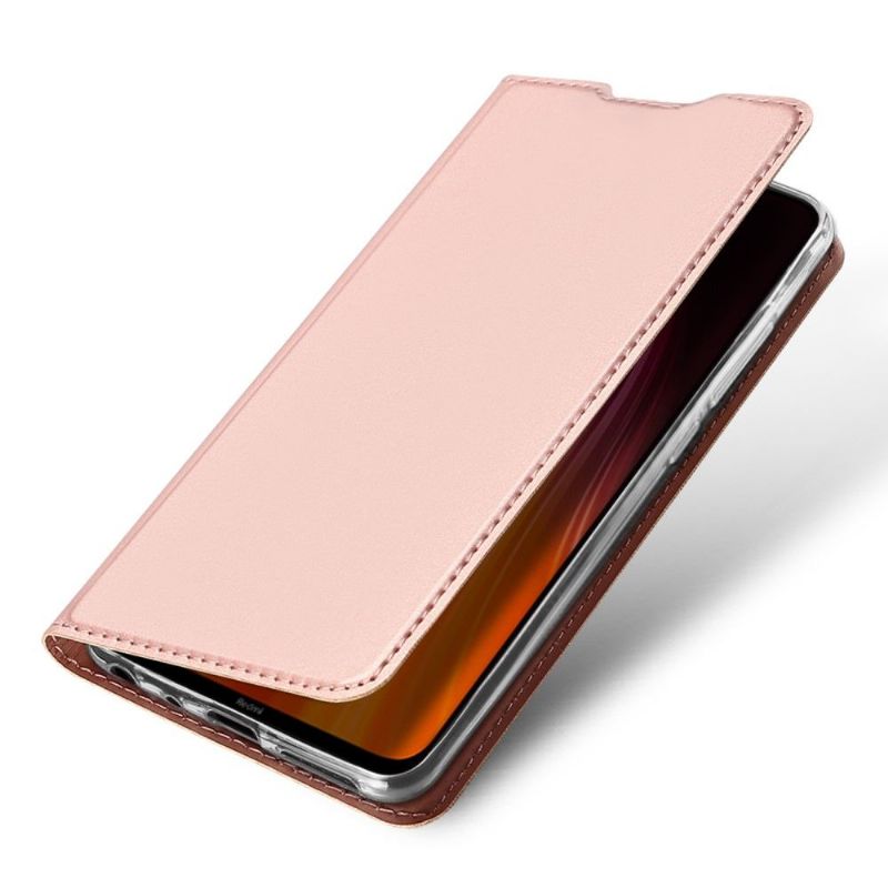 Læder Cover Xiaomi Redmi Note 8 2021 Original Satin Belægning