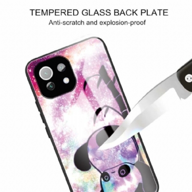 Cover Xiaomi Mi 11 Lite 5G NE / Mi 11 Lite / Mi 11 Lite 5G Anti-fald Panda Hærdet Glas