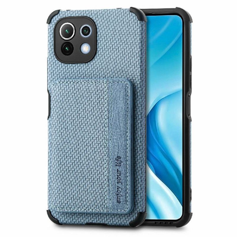 Cover Xiaomi Mi 11 Lite 5G NE / Mi 11 Lite / Mi 11 Lite 5G Carbon Fiber Card Holder