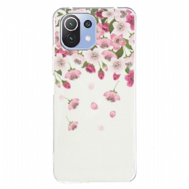 Cover Xiaomi Mi 11 Lite 5G NE / Mi 11 Lite / Mi 11 Lite 5G Hemming Fluorescerende Blomster