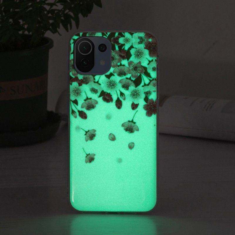 Cover Xiaomi Mi 11 Lite 5G NE / Mi 11 Lite / Mi 11 Lite 5G Hemming Fluorescerende Blomster