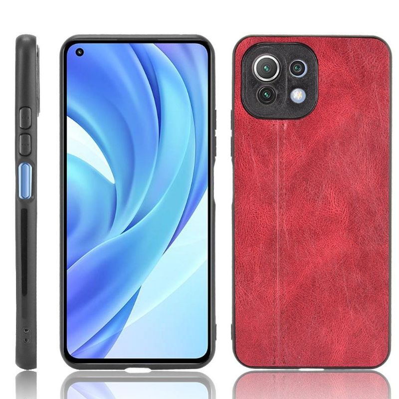 Cover Xiaomi Mi 11 Lite 5G NE / Mi 11 Lite / Mi 11 Lite 5G Hemming Lædereffekt