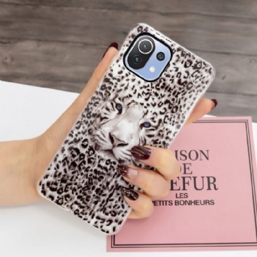 Cover Xiaomi Mi 11 Lite 5G NE / Mi 11 Lite / Mi 11 Lite 5G Hemming Lysende Sneleopard