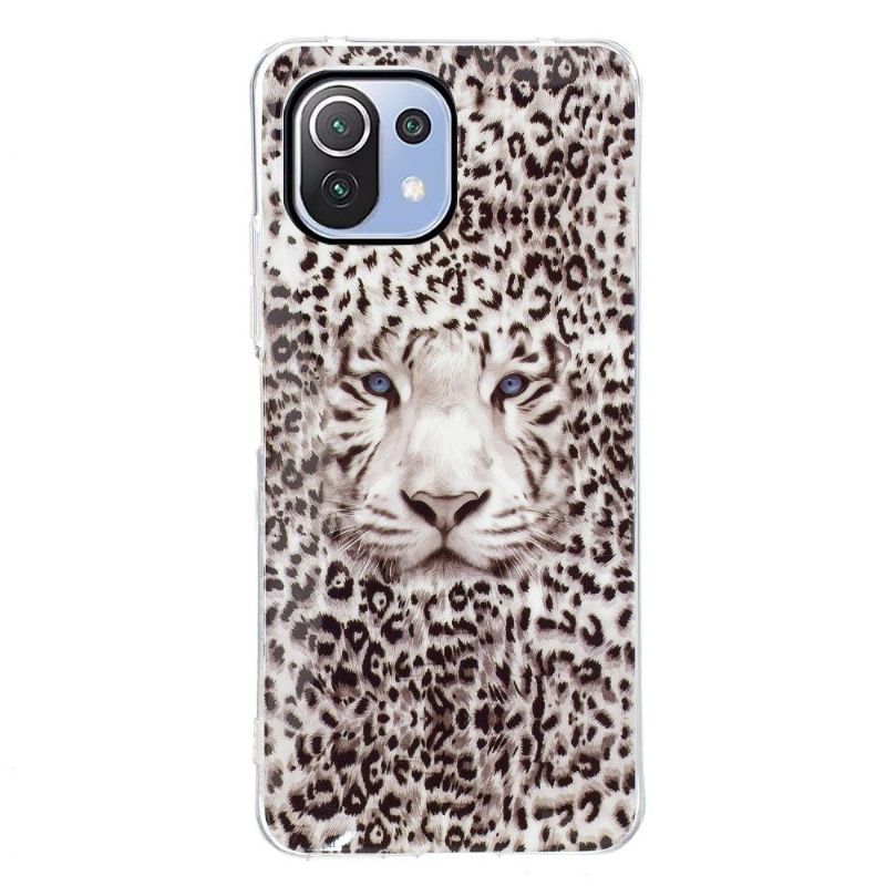 Cover Xiaomi Mi 11 Lite 5G NE / Mi 11 Lite / Mi 11 Lite 5G Hemming Lysende Sneleopard