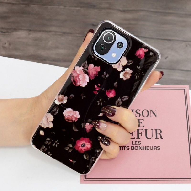 Cover Xiaomi Mi 11 Lite 5G NE / Mi 11 Lite / Mi 11 Lite 5G Lysende Blomster