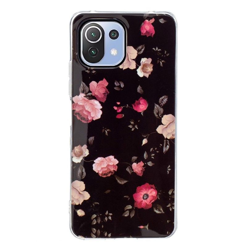 Cover Xiaomi Mi 11 Lite 5G NE / Mi 11 Lite / Mi 11 Lite 5G Lysende Blomster