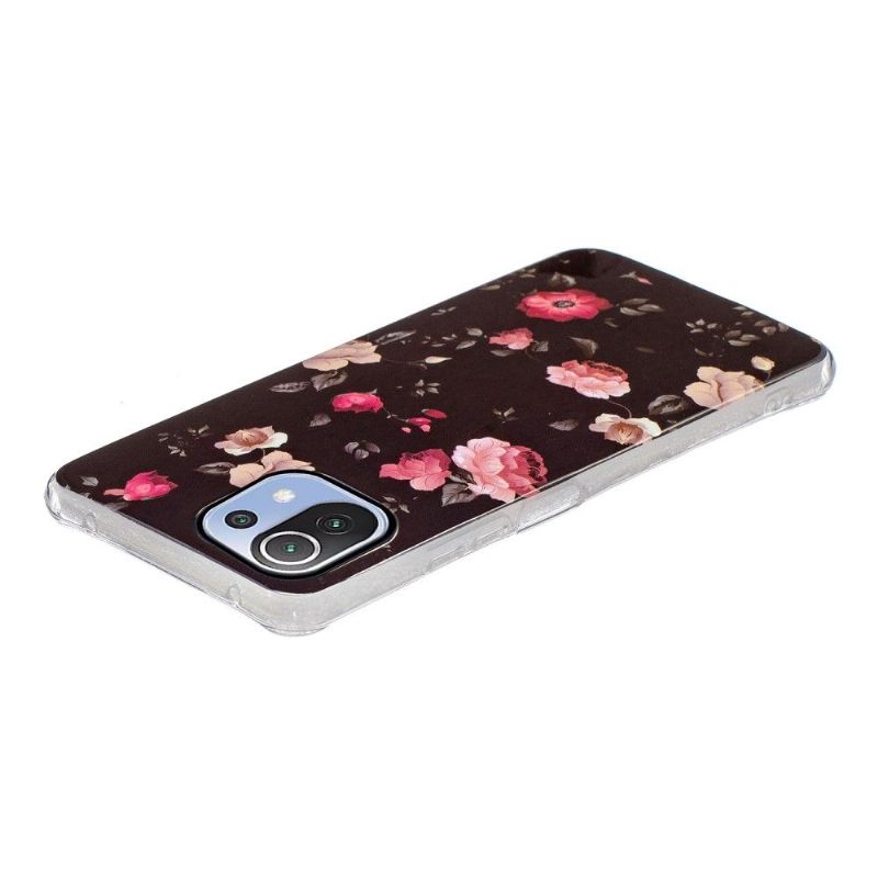 Cover Xiaomi Mi 11 Lite 5G NE / Mi 11 Lite / Mi 11 Lite 5G Lysende Blomster