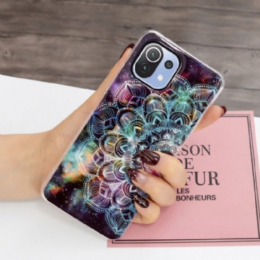 Cover Xiaomi Mi 11 Lite 5G NE / Mi 11 Lite / Mi 11 Lite 5G Lysende Farverig Mandala