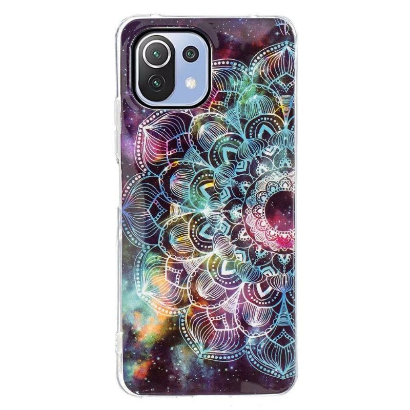 Cover Xiaomi Mi 11 Lite 5G NE / Mi 11 Lite / Mi 11 Lite 5G Lysende Farverig Mandala