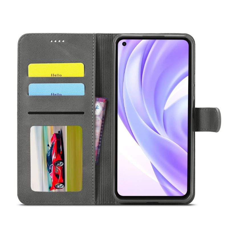 Etui Xiaomi Mi 11 Lite 5G NE / Mi 11 Lite / Mi 11 Lite 5G Flip Cover Lædereffekt Lc.imeeke