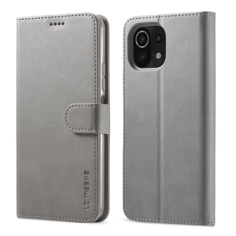 Etui Xiaomi Mi 11 Lite 5G NE / Mi 11 Lite / Mi 11 Lite 5G Flip Cover Lædereffekt Lc.imeeke